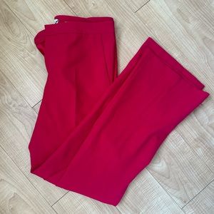 Zara hot pink mid rise trouser pants